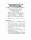 Research paper thumbnail of Polarization dependence of non-linear gain compression factor in semiconductor optical amplifier