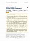 Research paper thumbnail of Clinical Outcome of Isolated Tricuspid Regurgitation