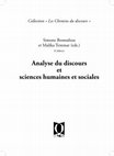 Research paper thumbnail of Analyse du discours institutionnel et sociologie compréhensive : vers une anthropologie des discours institutionnels