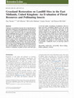 Research paper thumbnail of Grassland Restoration on Landfill Sites in the East Midlands, United Kingdom: An Evaluation of Floral Resources and Pollinating Insects