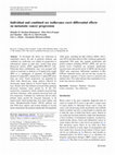 Research paper thumbnail of Individual and combined soy isoflavones exert differential effects on metastatic cancer progression