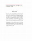 Research paper thumbnail of Quantification / 2010