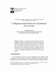 Research paper thumbnail of Indigenous and Mestizo Use of Ayahuasca. An Overview