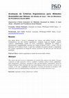 Research paper thumbnail of Ergonomics Criteria Evaluation for Websites Accessed by Elderly: A Case Study – Ministério da Previdência Social Website