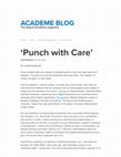 Research paper thumbnail of 'Punch with Care'