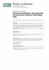 Research paper thumbnail of Ecotourism Challenges: the Case Study of Sainte-Anne Commune (Martinique, FWI)