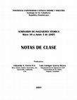 Research paper thumbnail of PONTIFICIA UNIVERSIDAD CATÓLICA MADRE Y MAESTRA Santiago de los Caballeros Republica Dominicana SEMINARIO DE INGENIERÍA SÍSMICA Mayo 30 a Junio 3 de 2005 NOTAS DE CLASE Profesores