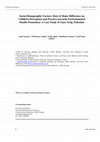 Research paper thumbnail of Socio-Demographic Factors: Does It Make Difference on Children Perception and Practice towards Environmental Health Promotion: a Case Study of Gaza Strip, Palestine