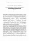 Research paper thumbnail of The "commons side" of Geographical Indications: protecting knowledge, know-how and the cultural component of agricultural and non-agricultural production