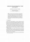 Research paper thumbnail of Implementing a pervasive meeting room: A model driven approach