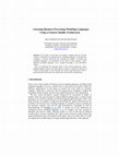 Research paper thumbnail of Assessing Business Process Modeling Languages Using a Generic Quality Framework