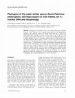 Research paper thumbnail of Phylogeny of the water strider genus Gerris Fabricius (Heteroptera: Gerridae) based on COI mtDNA, EF-1α nuclear DNA and morphology