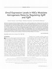 Research paper thumbnail of Emx2 Expression Levels in NSCs Modulate Astrogenesis Rates by Regulating EgfR and Fgf9