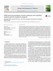 Research paper thumbnail of PDMS based electromagnetic actuator membrane with embedded magnetic particles in polymer composite