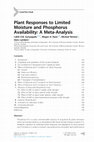 Research paper thumbnail of Plant responses to limited moisture and phosphorus availability–a meta-analysis