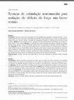 Research paper thumbnail of Técnicas de estimulação neuromuscular para avaliação de déficits de força: uma breve revisão