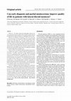 Research paper thumbnail of Can early diagnosis and partial meniscectomy improve quality of life in patients with lateral discoid meniscus?