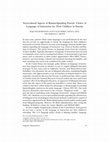 Research paper thumbnail of Sociocultural Aspects of Russian‐Speaking Parents’ Choice of Language of Instruction for Their Children in Estonia