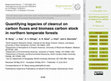 Research paper thumbnail of Quantifying legacies of clearcut on carbon fluxes and biomass carbon stock in northern temperate forests