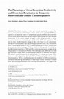 Research paper thumbnail of The Phenology of Gross Ecosystem Productivity and Ecosystem Respiration in Temperate Hardwood and Conifer Chronosequences