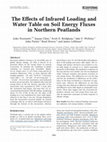 Research paper thumbnail of The effects of infrared loading and water table on soil energy fluxes in northern peatlands