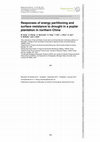 Research paper thumbnail of Responses of energy partitioning and surface resistance to drought in a poplar plantation in northern China