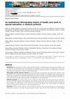 Research paper thumbnail of An institutional ethnography inquiry of health care work in special education: a research protocol