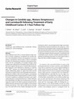 Research paper thumbnail of Changes in Candida spp., Mutans Streptococci and Lactobacilli following Treatment of Early Childhood Caries: A 1-Year Follow-Up