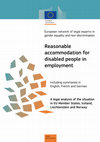 Research paper thumbnail of D. Ferri and A. Lawson, Reasonable accommodation for disabled people in employment. Report prepared on the basis of country reports provided by the European network of legal experts in gender equality and non-discrimination