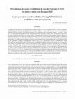 Research paper thumbnail of Prevalencia de caries y viabilidad de uso del Sistema ICDAS en niños y niñas con discapacidad Caries prevalence and feasibility of using ICDAS System in children with special needs