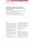 Research paper thumbnail of CYP1A2 polymorphisms in slow melatonin: a possible relationship