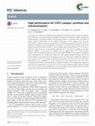 Research paper thumbnail of High performance Ni-CNTs catalyst: Synthesis and characterization