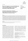 Research paper thumbnail of Rock art imagery as a proxy for Holocene environmental change: A view from Shuwaymis, NW Saudi Arabia