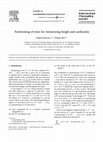 Research paper thumbnail of Partitioning of trees for minimizing height and cardinality