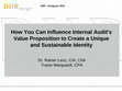 Research paper thumbnail of How You Can Influence Internal Audit's Value Proposition to Create a Unique and Sustainable Identity