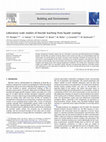 Research paper thumbnail of Laboratory scale studies of biocide leaching from façade coatings