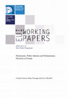 Research paper thumbnail of Parliaments, Public Opinion and Parliamentary Elections in Europe