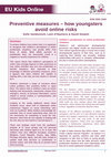 Research paper thumbnail of Preventive measures: how youngsters avoid online risks