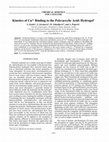 Research paper thumbnail of Kinetics of Cu2+ binding to the poly(acrylic acid) hydrogel