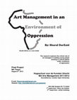 Research paper thumbnail of Art Management Under Conditions of Oppression