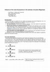 Research paper thumbnail of Influence of the noise fluctuactions in the estimate of duration-Magnitude