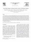 Research paper thumbnail of Age-related changes in human posture control during prolonged standing