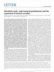 Research paper thumbnail of Moralistic gods, supernatural punishment and the expansion of human sociality