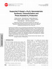 Research paper thumbnail of Supported F-Doped <I>α</I>-Fe<SUB>2</SUB>O<SUB>3</SUB> Nanomaterials: Synthesis, Characterization and Photo-Assisted H<SUB>2</SUB> Production