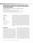 Research paper thumbnail of Non-Destructive or Non-Invasive? The potential effect of X-ray fluorescence spectrometers on luminescence age estimates of archaeological samples.