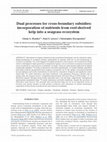 Research paper thumbnail of Dual processes for cross-boundary subsidies: incorporation of nutrients from reef-derived kelp into a seagrass ecosystem