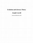 Research paper thumbnail of Evolution and Literary Theory