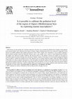 Research paper thumbnail of Is it possible to calibrate the pollution level of the region of Algiers (Mediterranean Sea) by exploiting marine macrophytes?