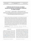 Research paper thumbnail of Artificial reefs do increase secondary biomass production: mechanisms evidenced by stable isotopes