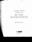 Research paper thumbnail of "Sexual Variations: Playing with (Dis)similitude" in A Cultural History of Sexuality in the Renaissance, ed. B. Talvacchia